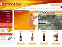 Tablet Screenshot of boissons-ravonneaux.com